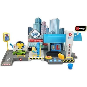 Image of 1:43 Street Fire Car Wash Garage Playset