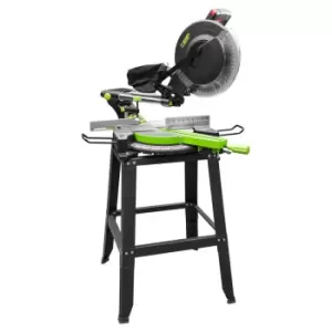 Image of Zipper KGS305UK 305mm Sliding Mitre Saw + Leg Stand, 230 V