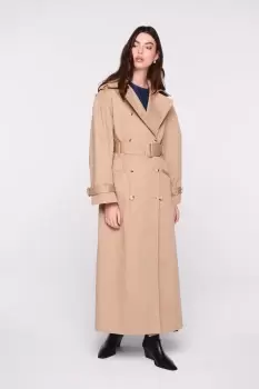 Image of Julia Puff Sleeve Trench, Stone / UK 14