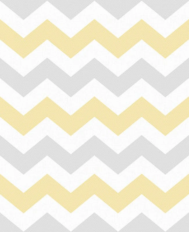 Image of Graham & Brown Superfresco Easy Chevron Yellow, Yellow 106318