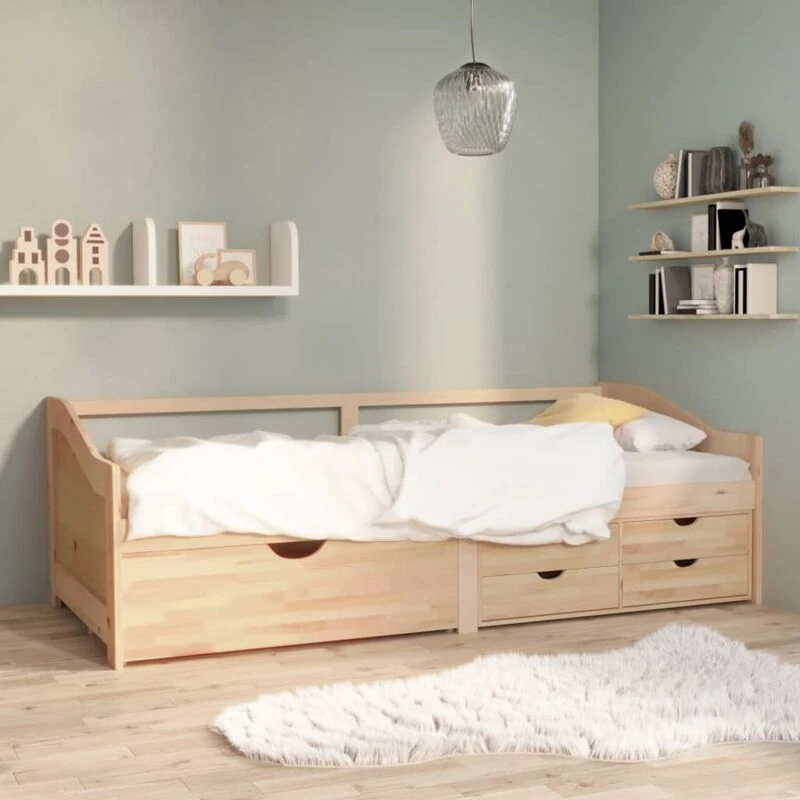 Image of VIDAXL 3-Seater Day Bed without Mattress Solid Pinewood 90x200cm Vidaxl 8720286579275