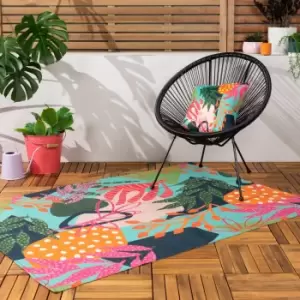 Image of furn. Coralina Washable Indoor Outdoor Rug MultiColoured