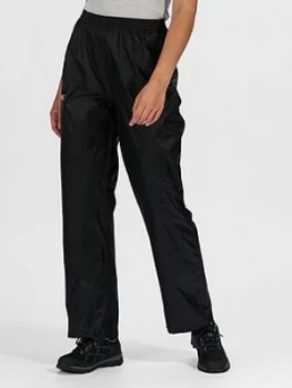 Image of Regatta Regatta Pack It Walking Overtrousers, Black, Size S, Women