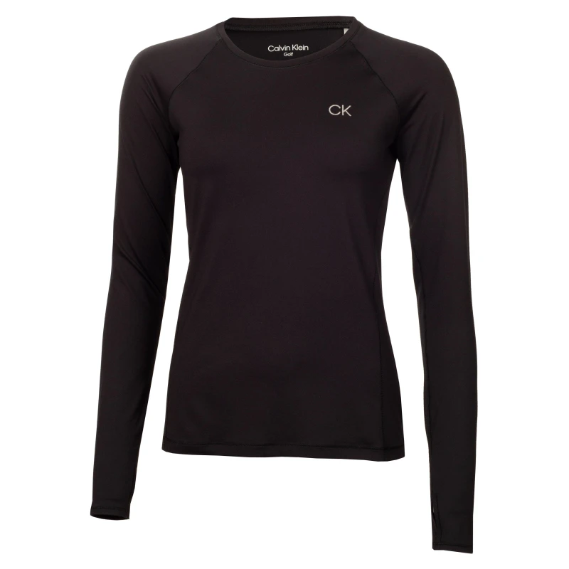 Image of Calvin Klein Golf Long Sleeve Top Womens - Black 10