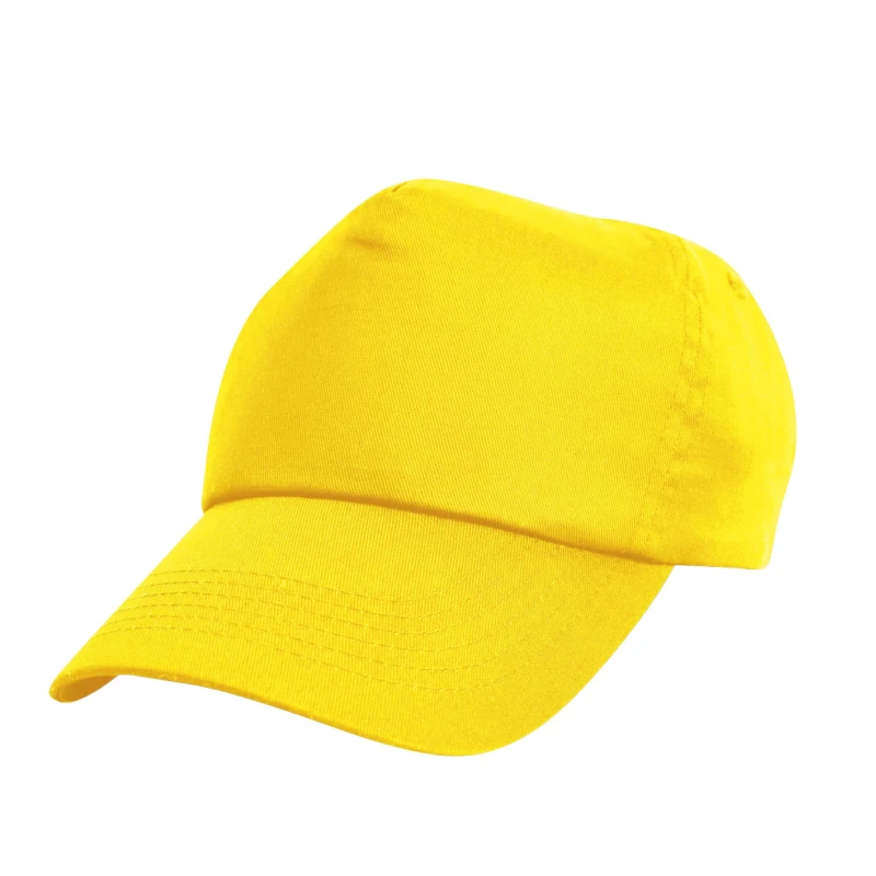 Image of Result Cotton Baseball Cap in Yellow Yellow Unisex One Size