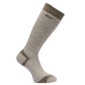 Image of Regatta Green Anti-Bacterial Long Wellington Sock - age 6-8