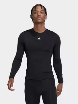 Image of adidas Train Techfit L/s T-Shirt, Black Size XL Men