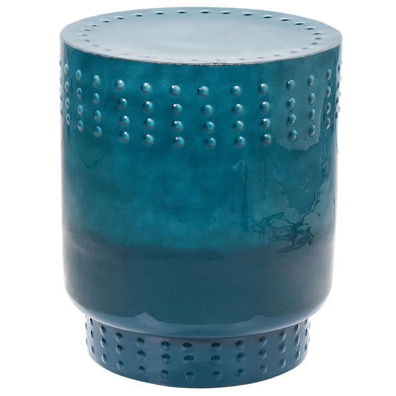 Image of Beliani Side Table Abra Metal Teal