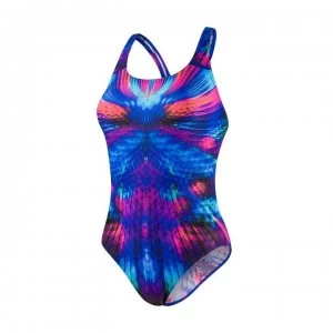 Image of Speedo Shine Swimsuit Ladies - Blue/Aqua/Blk