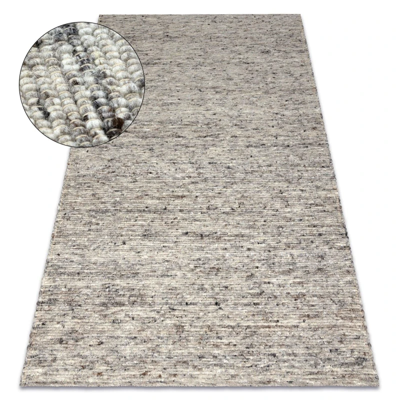 Image of RugsX Nepal 2100 Natural Grey - Woolen, Double-Sided, Natural 60X100 Cm