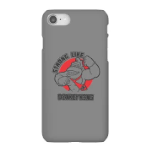 Image of Nintendo Donkey Kong Strong Like Donkey Kong Phone Case - iPhone 8 - Snap Case - Gloss