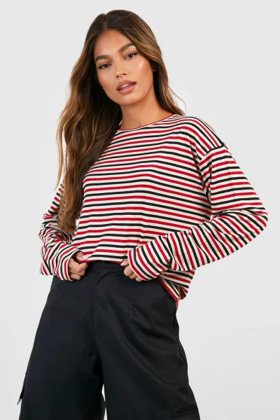 Image of Stripe Long Sleeve Top