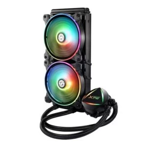 Image of ADATA XPG Levante 240 ARGB Liquid CPU Cooler, 2 x 12cm ARGB PWM Fans