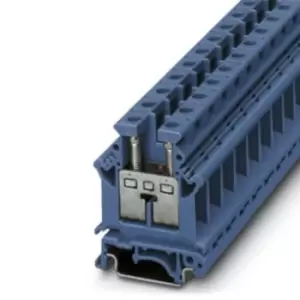 Image of Phoenix Contact Blue UK 16 N BU Standard Din Rail Terminal, 14 4 AWG, 800 V