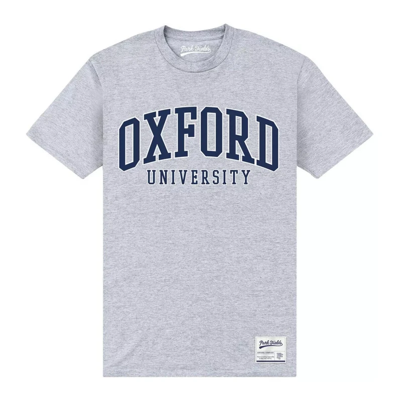 Image of Oxford University Mens T-Shirt in Grey Size: 3XL Grey Male 3XL