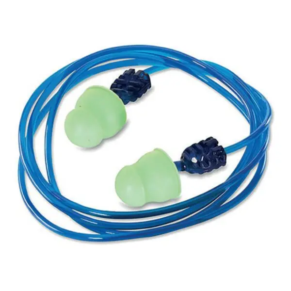 Image of Beeswift Beeswift QED Corded Foam Earplugs SNR 36 (Pack of 200) Green QED601C
