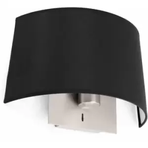 Image of Volta Black wall light H23cm 1 bulb
