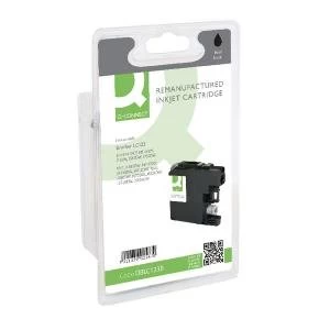 Image of Q-Connect Brother Remanufactured Black Inkjet Cartridge LC123BK