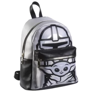 Image of The Mandalorian Grey Faux-Leather Backpack