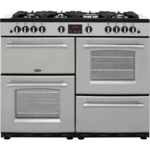 Image of Belling FarmhouseX110G 110cm Gas Range Cooker - Silver - A/A Rated