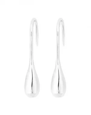 Image of Simply Silver Organic Drop Earrings