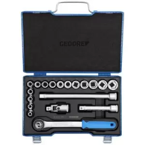Image of Gedore Bit set Metric 1/2 (12.5 mm) 17 Piece 2682842