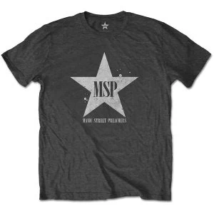 Image of Manic Street Preachers - Classic Distressed Star Unisex Medium T-Shirt - Grey