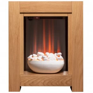 Image of Adam Monet Electric Fire Suite - Oak