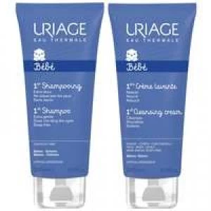 Image of Uriage Eau Thermale Baby's 1st Skin Care 1st Cleansing Cream 200ml and 1st Shampoo 200ml