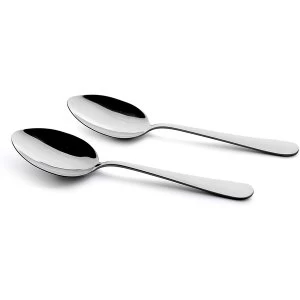 Image of Windsor Serving Spoons Set Of 2 Stainless Steel