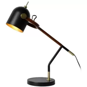 Image of Lucide WAYLON - Desk Lamp - 1xE27 - Black