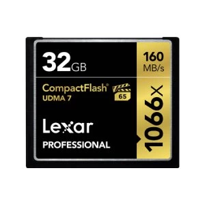 Image of Lexar Professional 1066X Compact Flash 32GB Memory Card