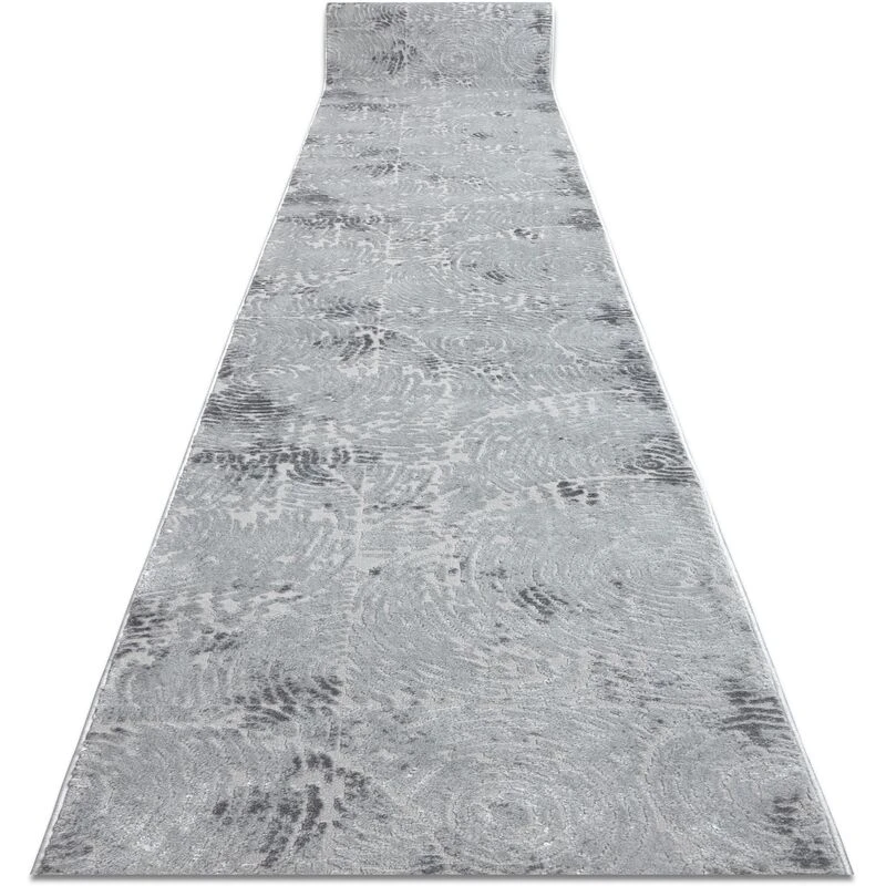 Image of RUGSX Rugsx - Runner Structural mefe 8725 two levels of fleece grey 100cm grey 100x130cm @149151