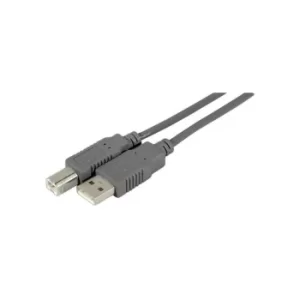 Image of USB 2.0 A to B Entry Level Cable Grey 1m