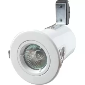 Image of Robus GU/GZ10 Fire Rated IP20 Non-Integrated Downlight White - RF201-01