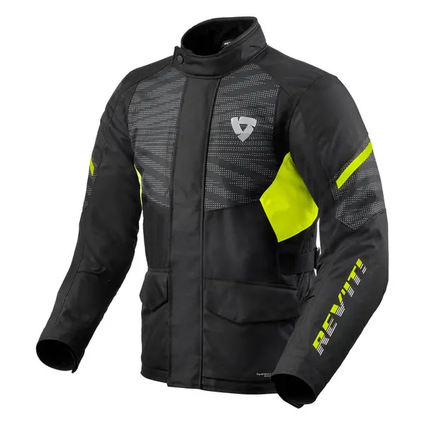 Image of REV'IT! Duke H2O Jacket Black Neon Yellow Size L