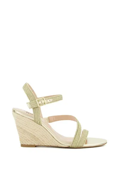 Image of Dune London 'Kaia' Wedges Gold