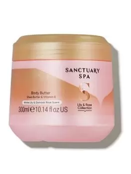 Image of Sanctuary Spa Lily & Rose Collection Body Butter 300ml One Colour, Women