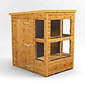 Image of Power Garden Shed 46PPPS Golden Brown 4x6