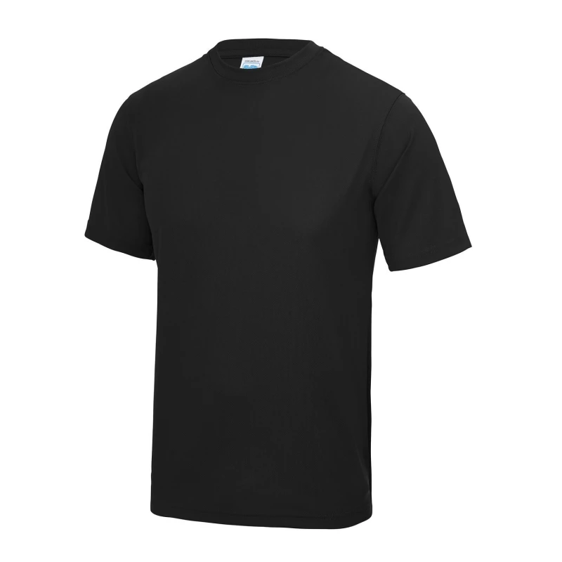 Image of AWDis AWDis Men Just Cool Performance Plain T-Shirt in Black Size: X-Small Black XS Male 5055747892338