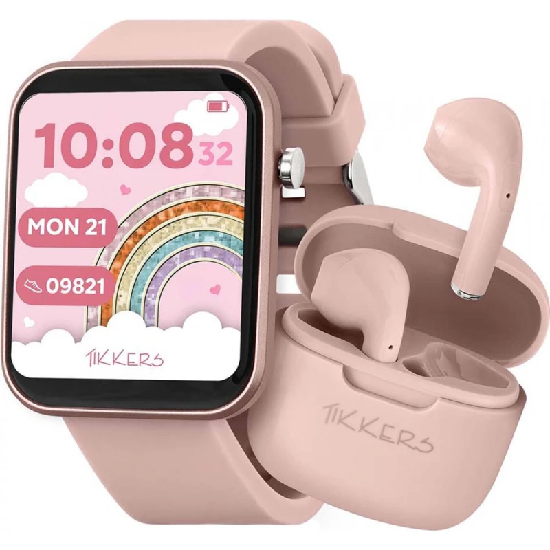 Image of Tikkers TKS13-0031-SET Series 13 35mm Watch in Pink Pink Unisex One Size