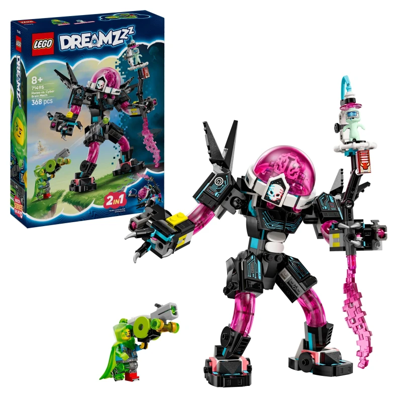 Image of LEGO DREAMZzz Mateo vs. Cyber Brain Mech Robot Toy 71495