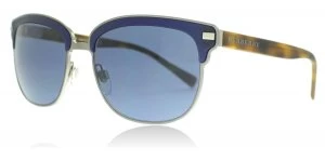 Image of Burberry BE4232 Sunglasses Brushed Gunmetal/Matte Blue 361880 56mm