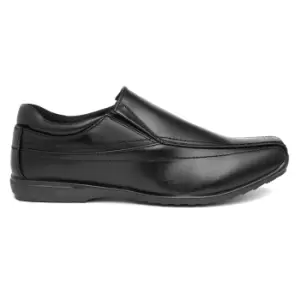 Image of US Brass Mens Custer/Clipper Twin Gusset Shoes (8 UK) (Black)