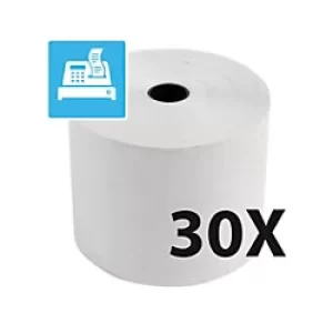 Image of Exacompta Receipt Rolls 1Ply Thermal, 55g, 60x80, 3 Sets of 10 Rolls