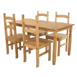 Image of Halea Medium Rectangular Dining Table & 4 Chairs