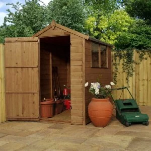 Image of Mercia Pressure Treated Shiplap Apex Shed - 6 x 4ft