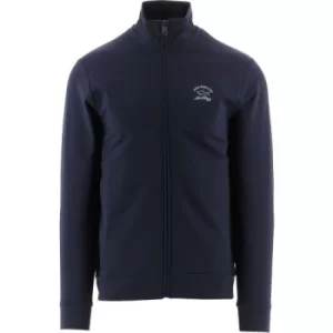 Image of Paul and Shark Blue Knitted Logo Jumper