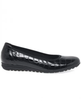 Image of Gabor Splash Wider Fit Ballet Pumps