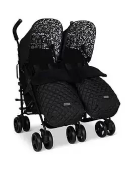 Image of Cosatto Supa Dupa Twin Stroller - Silhouette, Black